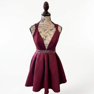 ASOS Size 4 Maroon Coctail Party Dress